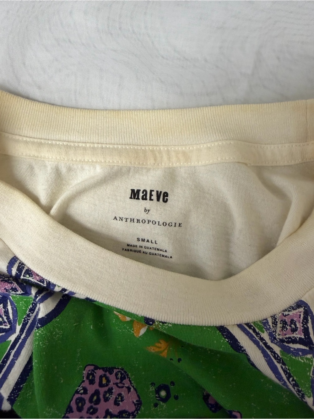 Floral Maeve By Anthropologie Embellished Graphic Tee S - Picture 5 of 5